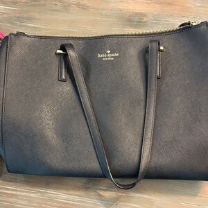 Kate Spade Navy Saffiano Leather Tote